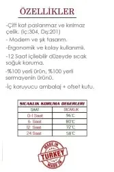 COOKER 0.75 LT ÇELİK TERMOS KAMP TERMOSU 2002 - 2