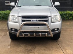 Ford Ranger Off Road Krom Karterli Ön Koruma Ön Tampon Koruma Demiri İnformplus Chrome 2006+ PWT03 - 1