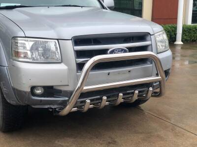 Ford Ranger Off Road Krom Karterli Ön Koruma Ön Tampon Koruma Demiri İnformplus Chrome 2006+ PWT03 - 2