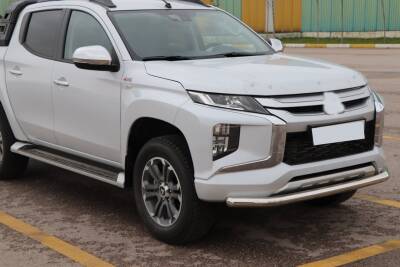Isuzu Dmax Off Road Ön Tampon Koruma Demiri Krom Tekli Bıyık Tetriplus Chrome 2006+ PST19 - 2