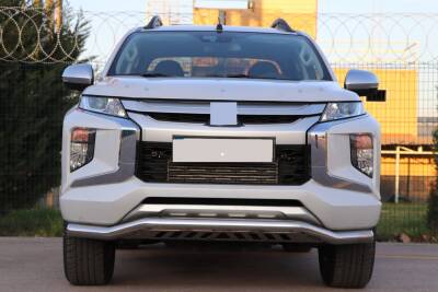 Isuzu Dmax Off Road Saclı Ön Koruma Ön Tampon Koruma Demiri Krom Gloplus Chrome 2006+ PST21 - 1
