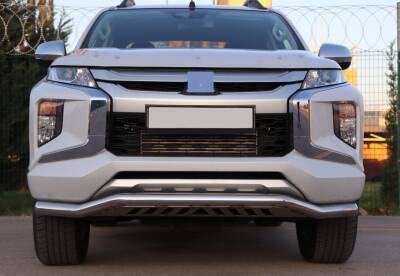 Isuzu Dmax Off Road Saclı Ön Koruma Ön Tampon Koruma Demiri Krom Gloplus Chrome 2006+ PST21 - 2