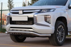 Isuzu Dmax Off Road Saclı Ön Koruma Ön Tampon Koruma Demiri Krom Gloplus Chrome 2006+ PST21 - 3