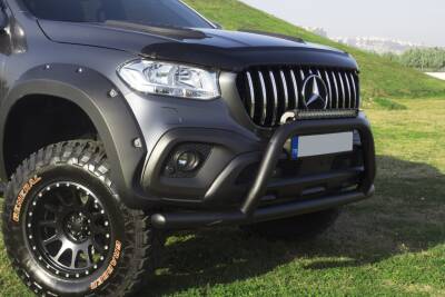 Mercedes X-Class Off Road Ön Tampon Koruma Demiri Siyah FaceOff Black 2017+ PST15 - 2