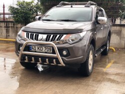 Mitsubishi L200 Off Road Krom Karterli Ön Koruma Ön Tampon Koruma Demiri İnformplus Chrome 2007+ PWT03 - AQM4WD