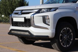 Mitsubishi L200 Off Road Ön Tampon Koruma Demiri Siyah Çiftli Bıyık Arrowplus Black 2007+ PST18 - AQM4WD