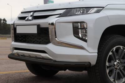 Mitsubishi L200 Off Road Ön Tampon Koruma Demiri Siyah Tekli Bıyık Tetriplus Black 2007+ PST20 - 1