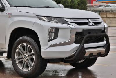 Mitsubishi L200 Off Road Poliüretan Ön Koruma Ön Tampon Koruma Demiri Amazonplus Black 2007+ PWT16 - 1