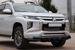 Mitsubishi L200 Off Road Siyah Ön Koruma Ön Tampon Koruma Demiri Krom Glocity Black 2007+ PST24 - AQM4WD