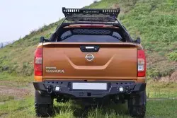 Nissan Navara Off Road Arka Tampon Koruma Rear Bumper 2010-2021 AQM-S20 - 4