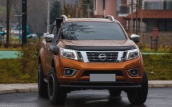 Nissan Navara Off Road Ön Tampon Koruma Demiri Siyah Çiftli Bıyık Arrowplus Black 2006+ PST18 - AQM4WD