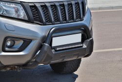 Nissan Navara Off Road Poliüretan Ön Koruma Ön Tampon Koruma Demiri Amazonplus Black 2006+ PWT16 - 1