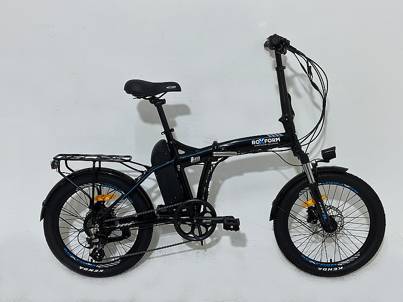 ÖN SİPARİŞ - Roxform R-111 Elektrikli Katlanabilir Bisiklet 15AH Shimano Altus Hidrolik Fren Alüminyum Kadro SİYAH - 