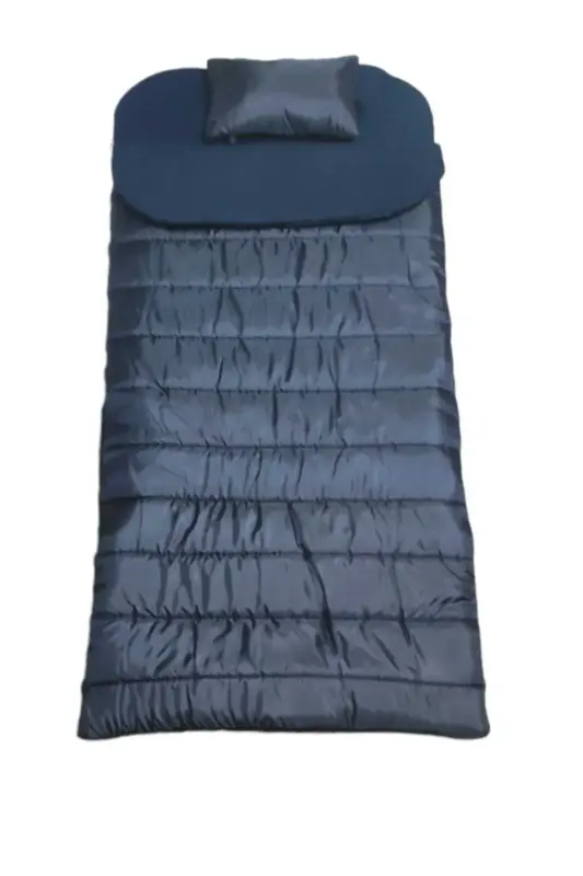ROX598 Balıkçı RX-18 350 Gr İçi Polarlı Elyaf Dolgulu Yastıklı Uyku Tulumu İç Astarlı Lacivert - Roxform