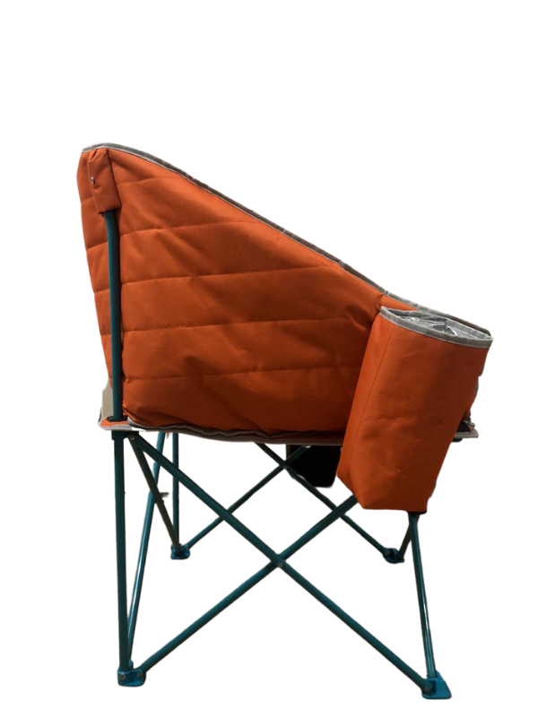 Roxform Balcony Katlanır Kamp Sandalyesi Comfort Ekstra Geniş İçi Dolgulu Katlanabilir Kamp Koltuğu Turuncu - 2