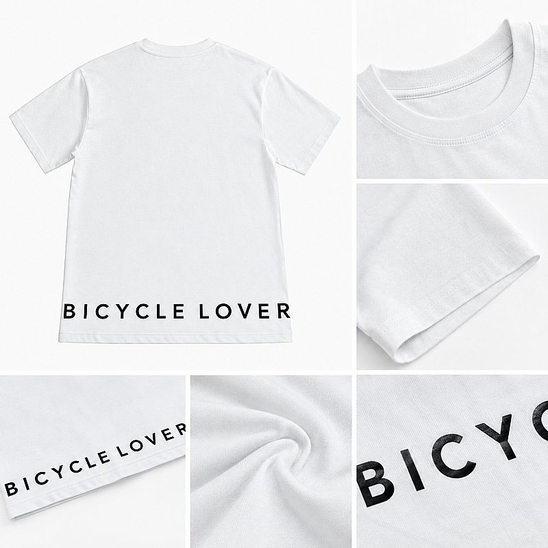 Roxform Bicycle Lover Baskılı Oversize Tişört | Unisex Bisiklet Tişörtü | %100 Pamuk - 9