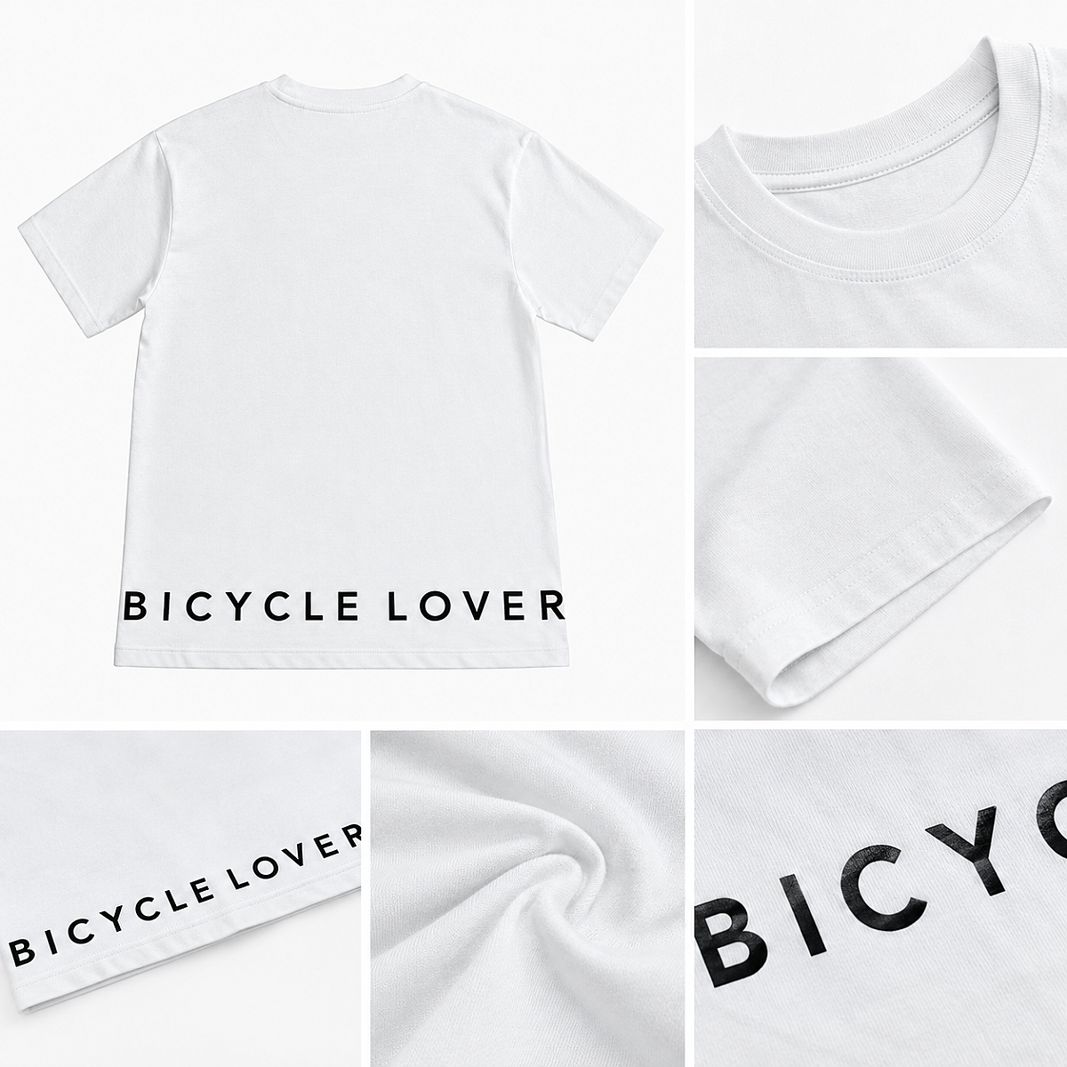 Roxform Bicycle Lover Baskılı Oversize Tişört | Unisex Bisiklet Tişörtü | %100 Pamuk - 9
