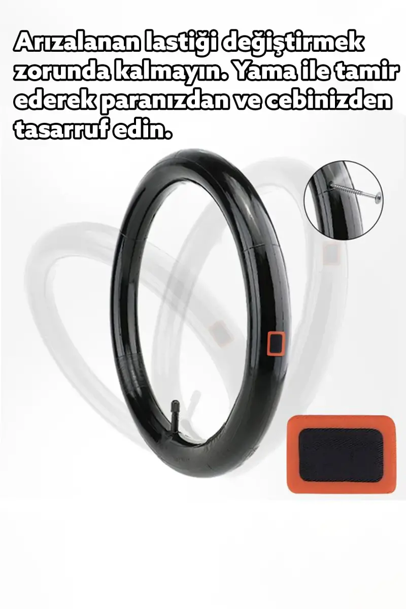 Roxform Bisiklet Lastik Tamir Yama Seti Hızlı Bakım Kiti– 24’lü XBYC 9010 M48 - 6