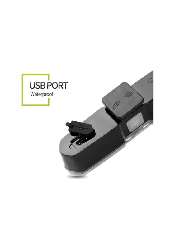 Roxform Bisiklet USB Şarjlı Led Işık Çakar Arka Lamba XBYC 6017-3 - 11