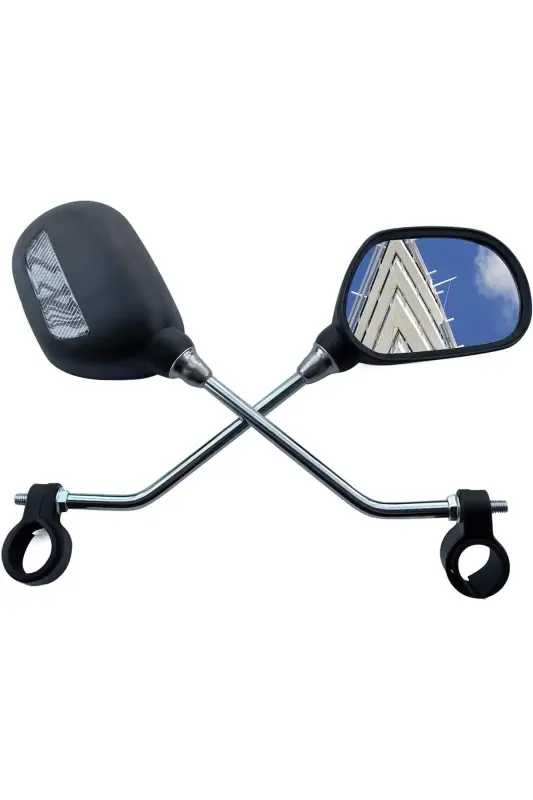 Roxform Bisiklet Ve Elektrikli Bisiklet Reflektörlü Kelepçeli Ayna Bisiklet Aynası JY-102 Mirror - 3