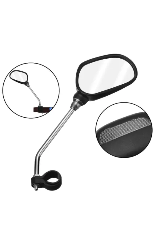 Roxform Bisiklet Ve Elektrikli Bisiklet Reflektörlü Kelepçeli Ayna Bisiklet Aynası JY-102 Mirror - 6