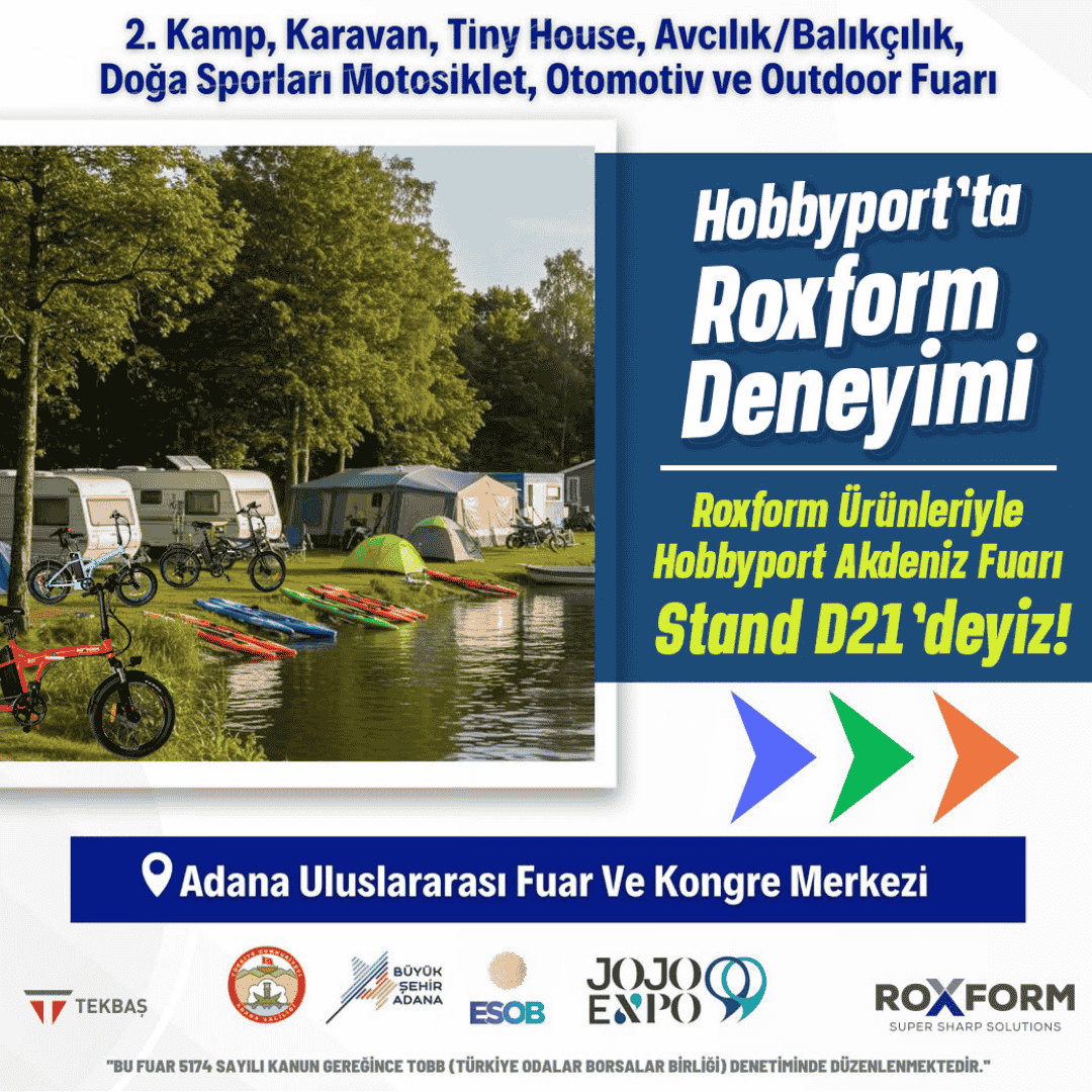 Roxform, Hobbyport Akdeniz Fuarı’nda Outdoor Tutkunlarıyla Buluştu!