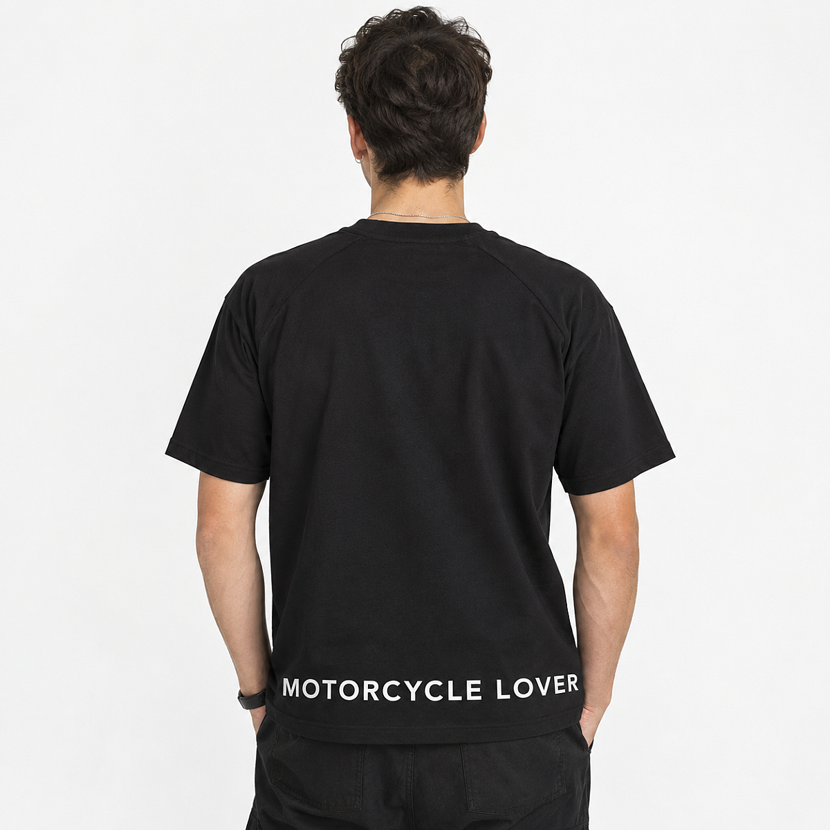Roxform Motorcycle Lover Baskılı Oversize Tişört | Unisex Bisiklet Tişörtü | %100 Pamuk - 6