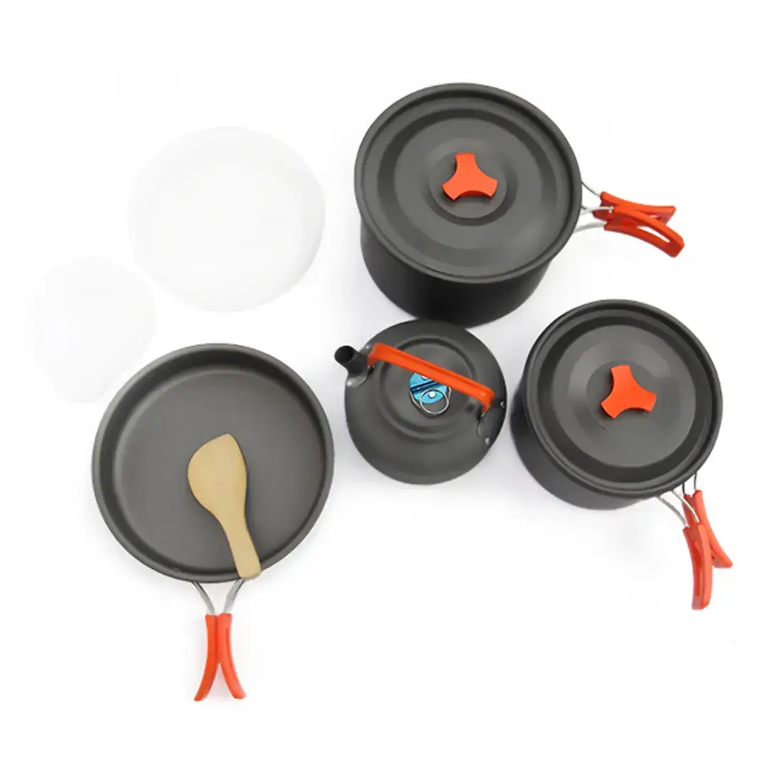 Roxform Nomad 03 Kamp Tencere Seti – 4 Kişilik Çok Fonksiyonlu Set - 4