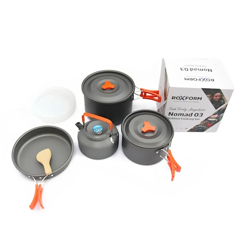 Roxform Nomad 03 Kamp Tencere Seti – 4 Kişilik Çok Fonksiyonlu Set - 3