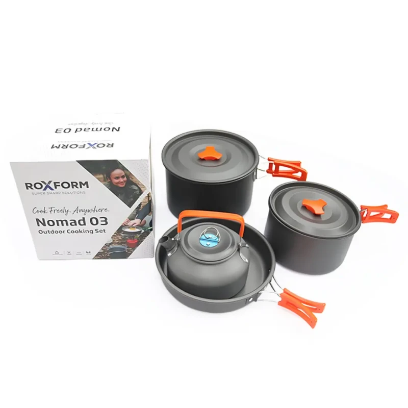 Roxform Nomad 03 Kamp Tencere Seti – 4 Kişilik Çok Fonksiyonlu Set - 7