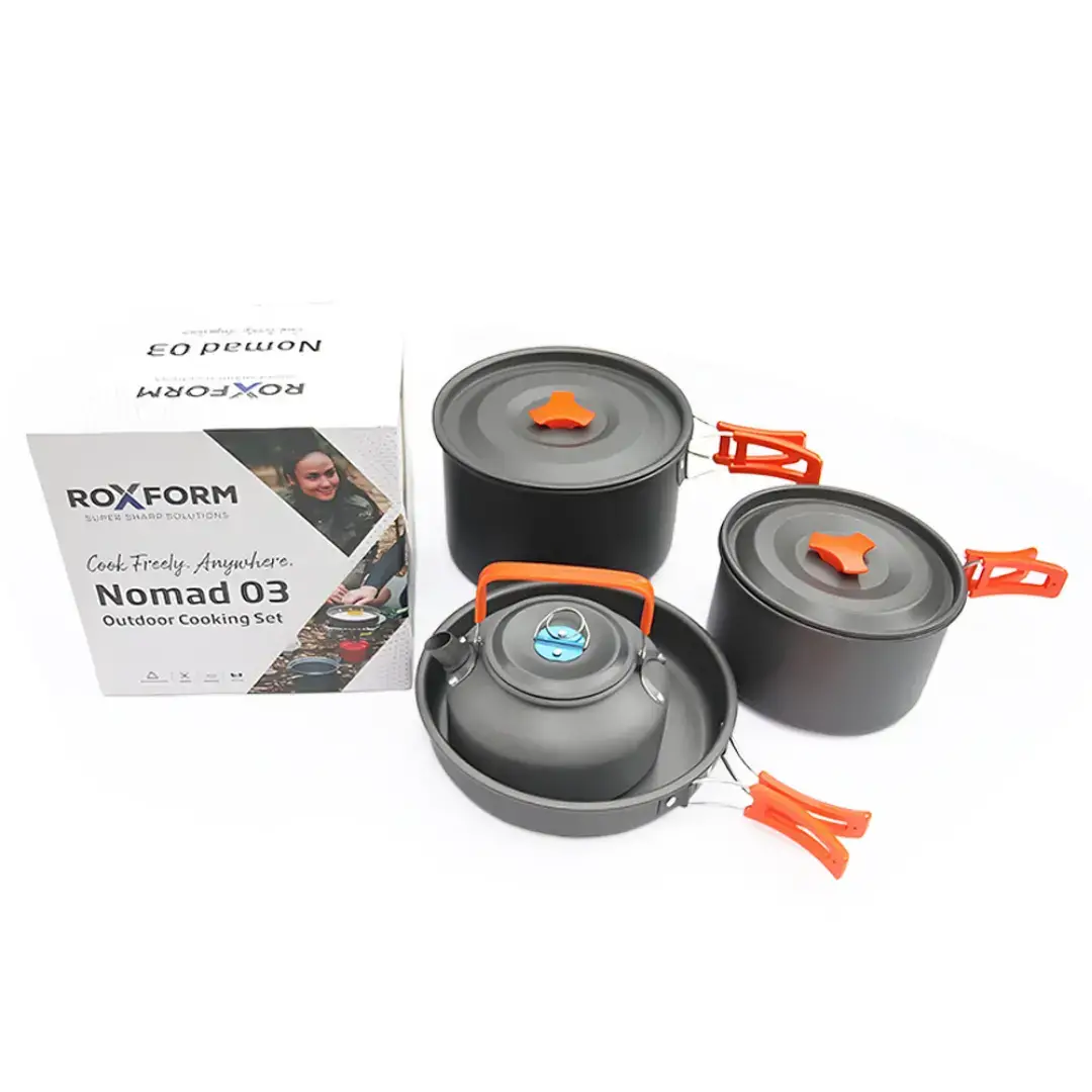 Roxform Nomad 03 Kamp Tencere Seti – 4 Kişilik Çok Fonksiyonlu Set - 7