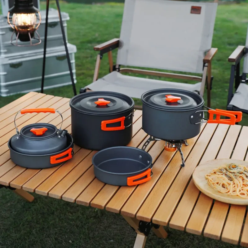 Roxform Nomad 03 Kamp Tencere Seti – 4 Kişilik Çok Fonksiyonlu Set - 9