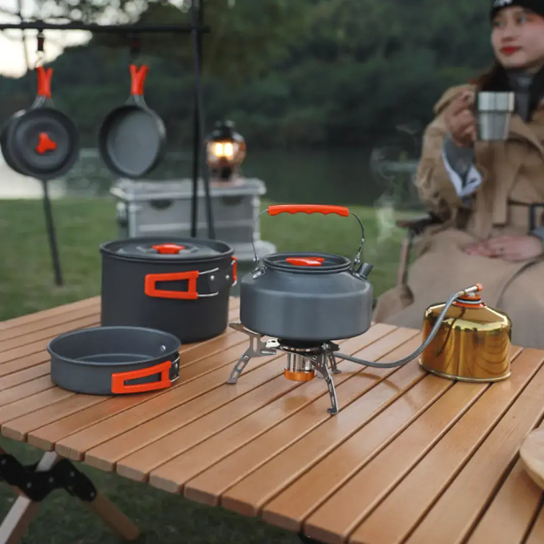 Roxform Nomad 03 Kamp Tencere Seti – 4 Kişilik Çok Fonksiyonlu Set - 10