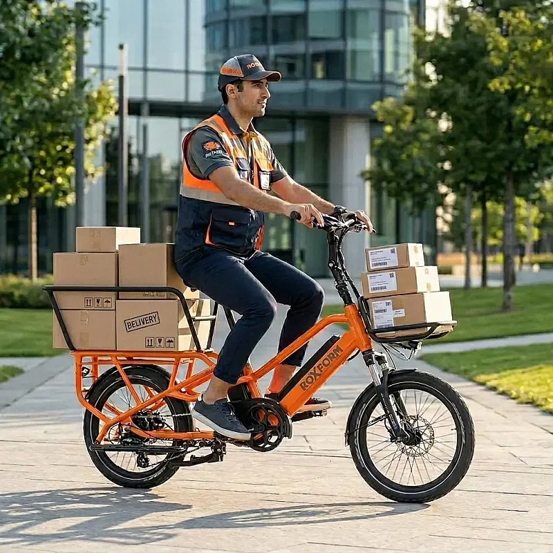 Roxform Porto L Çift Bataryalı Elektrikli Kargo Bisikleti Bafang Hub Motor 60Nm Tork Uzun Menzil - 17