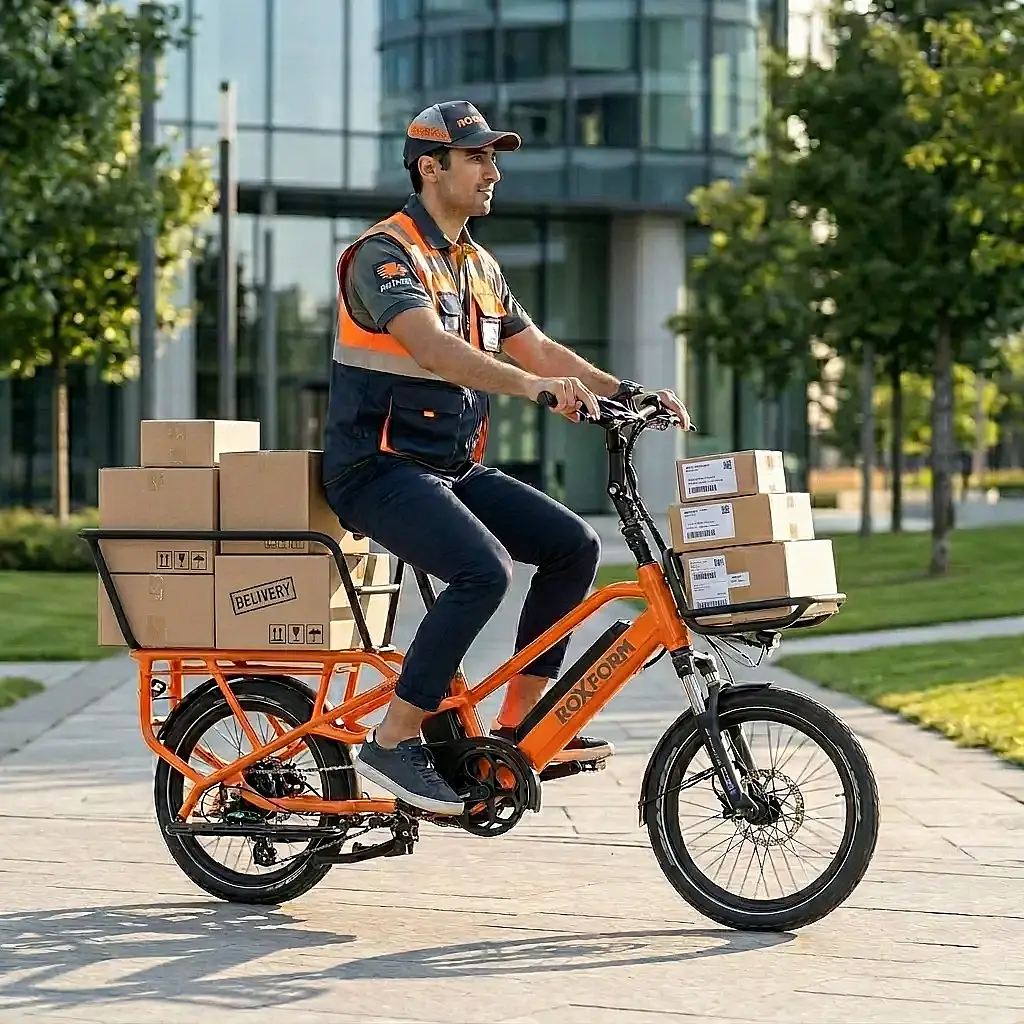 Roxform Porto L Çift Bataryalı Elektrikli Kargo Bisikleti Bafang Hub Motor 60Nm Tork Uzun Menzil - 17