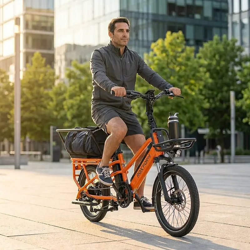 Roxform Porto L Çift Bataryalı Elektrikli Kargo Bisikleti Bafang Hub Motor 60Nm Tork Uzun Menzil - 16