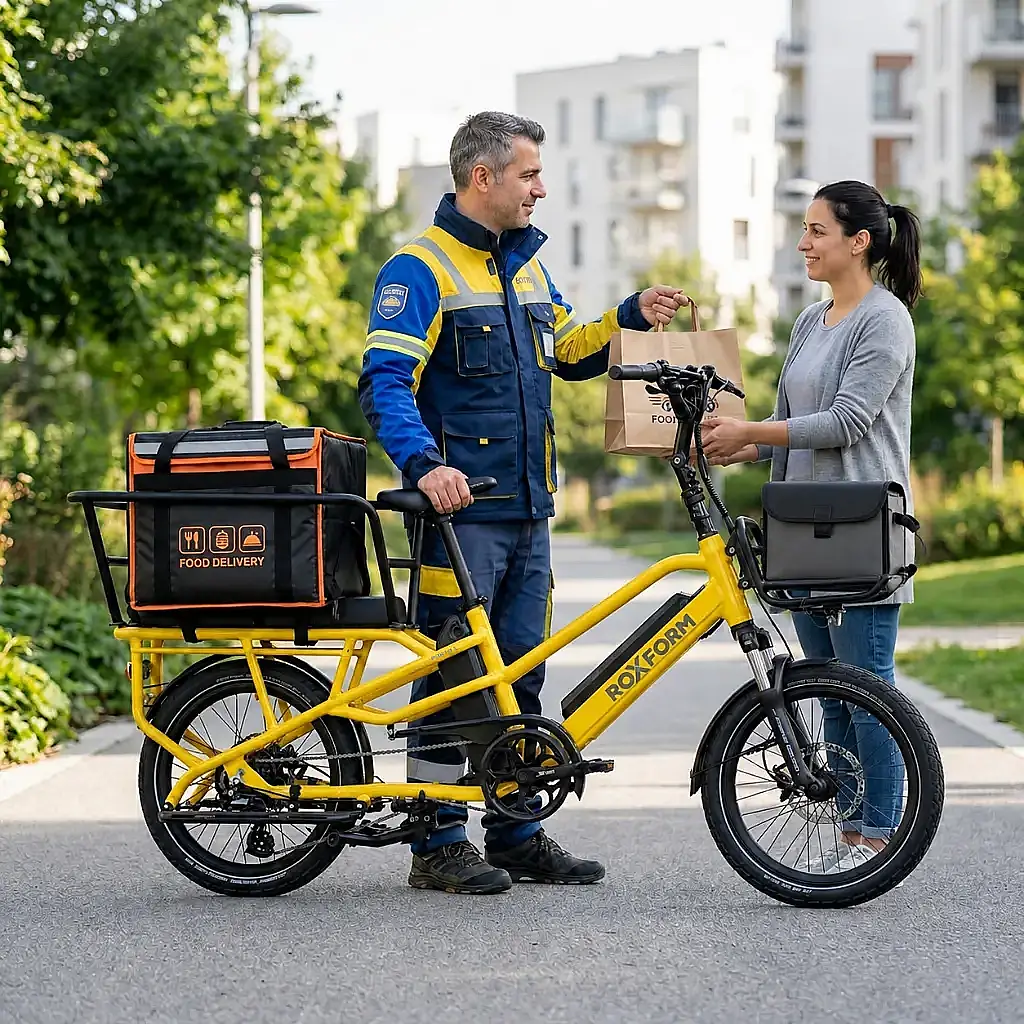 Roxform Porto L Çift Bataryalı Elektrikli Kargo Bisikleti Bafang Hub Motor 60Nm Tork Uzun Menzil - 3