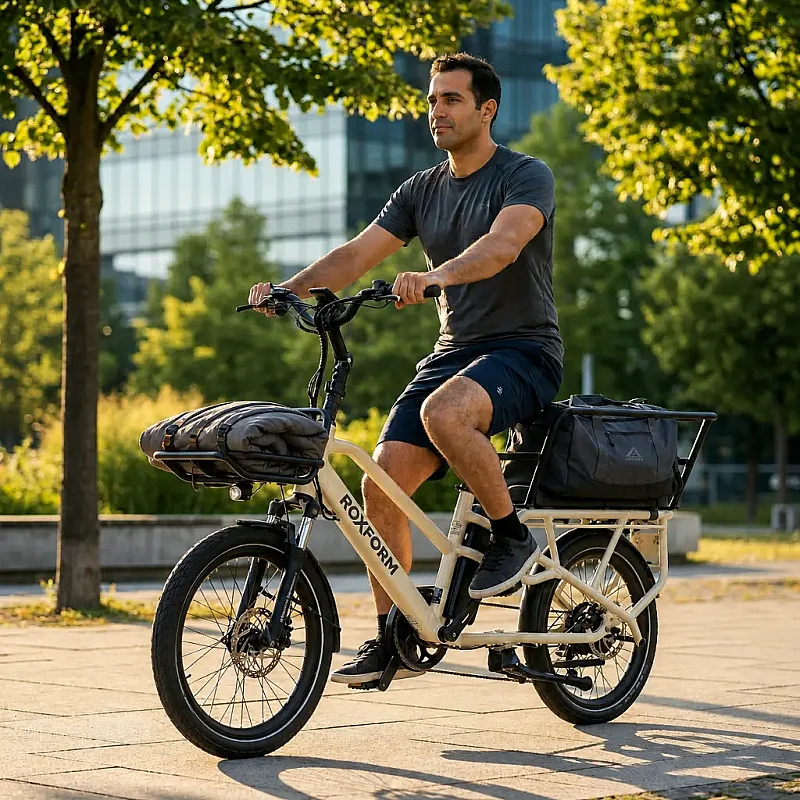 Roxform Porto S Elektrikli Bisiklet Kargo Bisikleti Alüminyum 13Ah Shimano Altus, Hidrolik Disk Fren - 5