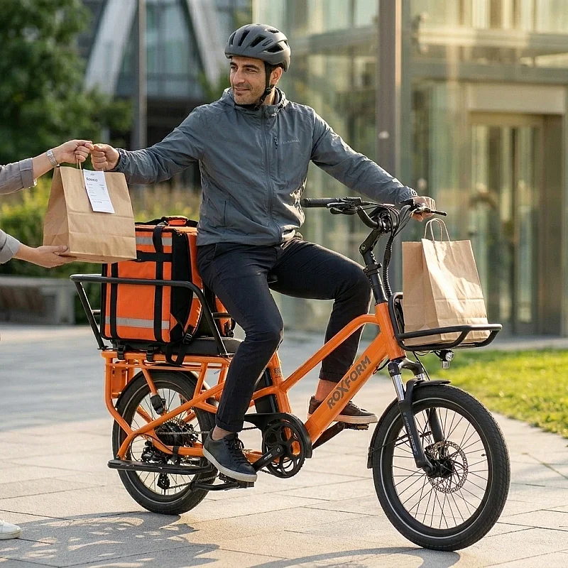 Roxform Porto S Elektrikli Bisiklet Kargo Bisikleti Alüminyum 13Ah Shimano Altus, Hidrolik Disk Fren - 10
