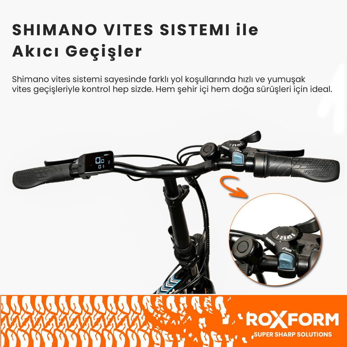Roxform R-100 Elektrikli Katlanabilir Bisiklet 20 İnç Şehir Bisikleti - 27