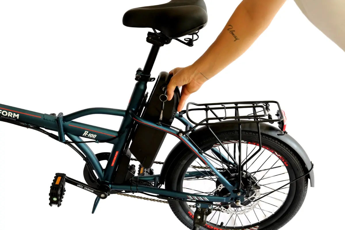 Roxform R-100 Elektrikli Katlanabilir Bisiklet 20 İnç Şehir Bisikleti - 56