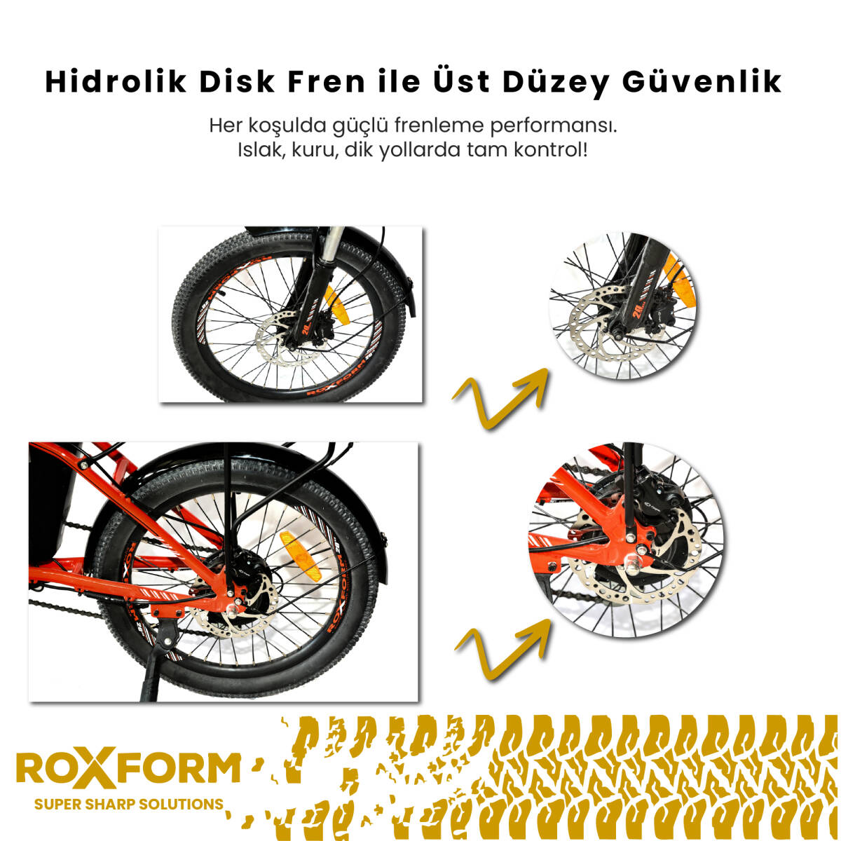 Roxform R-111 Elektrikli Katlanabilir Bisiklet 15AH Shimano Altus Hidrolik Fren Alüminyum Kadro - 7