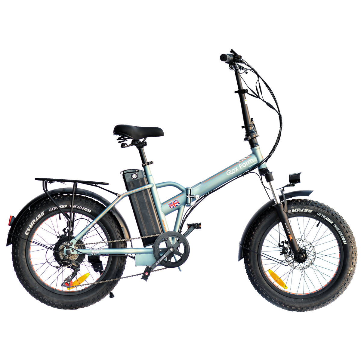 Roxform R-200 Elektrikli Katlanabilir Bisiklet 20 İnç Titanyum Mavi - 1