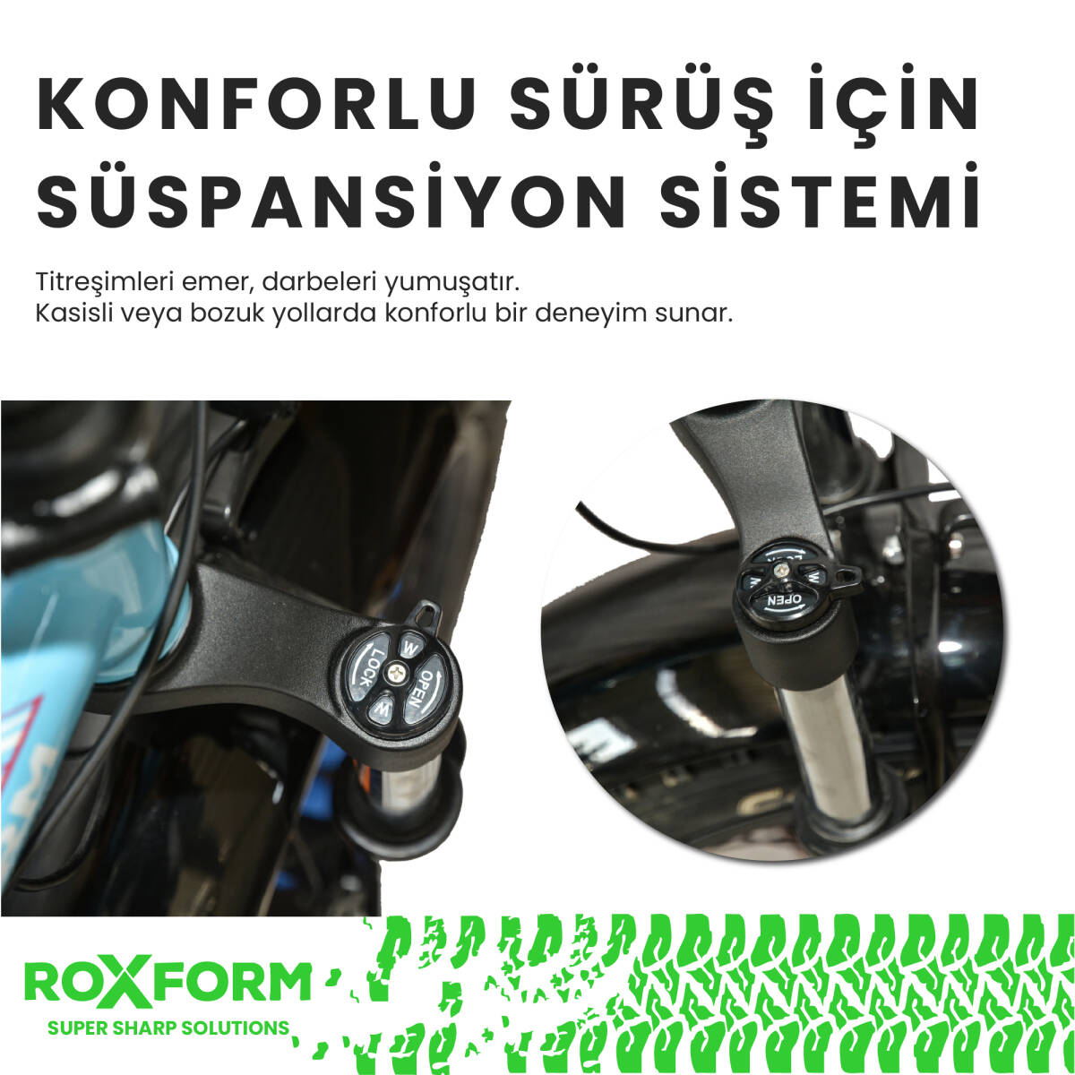 Roxform R-200 PRO Elektrikli Katlanabilir Bisiklet 10AH/13AH Shimano Altus Hidrolik Fren Şehir Bisikleti - 45