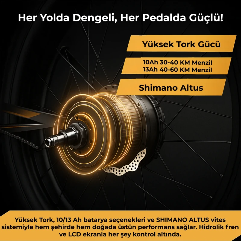 Roxform R-200 PRO Elektrikli Katlanabilir Bisiklet 10AH/13AH Shimano Altus Hidrolik Fren Şehir Bisikleti - 4