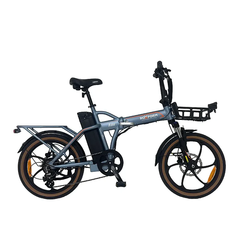 ÖN SİPARİŞ - Roxform R-222 Elektrikli Katlanabilir Bisiklet 20AH Shimano Altus Hidrolik Fren Alüminyum Kadro - 4