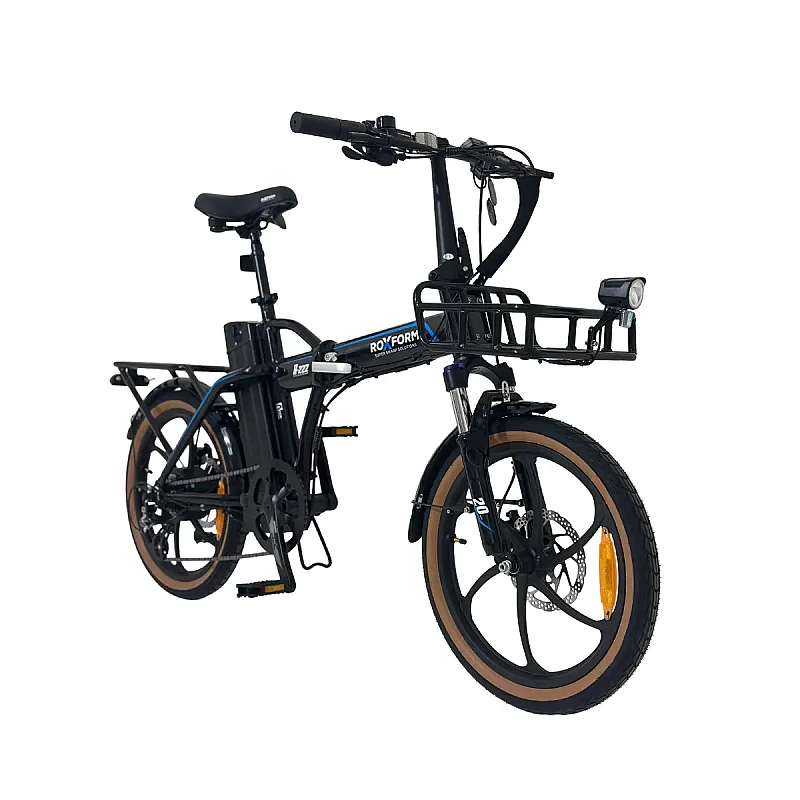 ÖN SİPARİŞ - Roxform R-222 Elektrikli Katlanabilir Bisiklet 20AH Shimano Altus Hidrolik Fren Alüminyum Kadro - 8