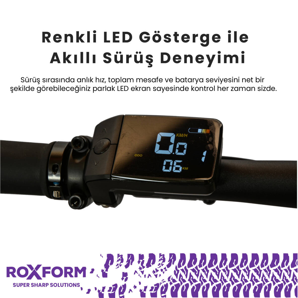 Roxform R-300 Elektrikli Katlanabilir Bisiklet 13AH/15AH Shimano Altus Hidrolik Fren Alüminyum Kadro - 8
