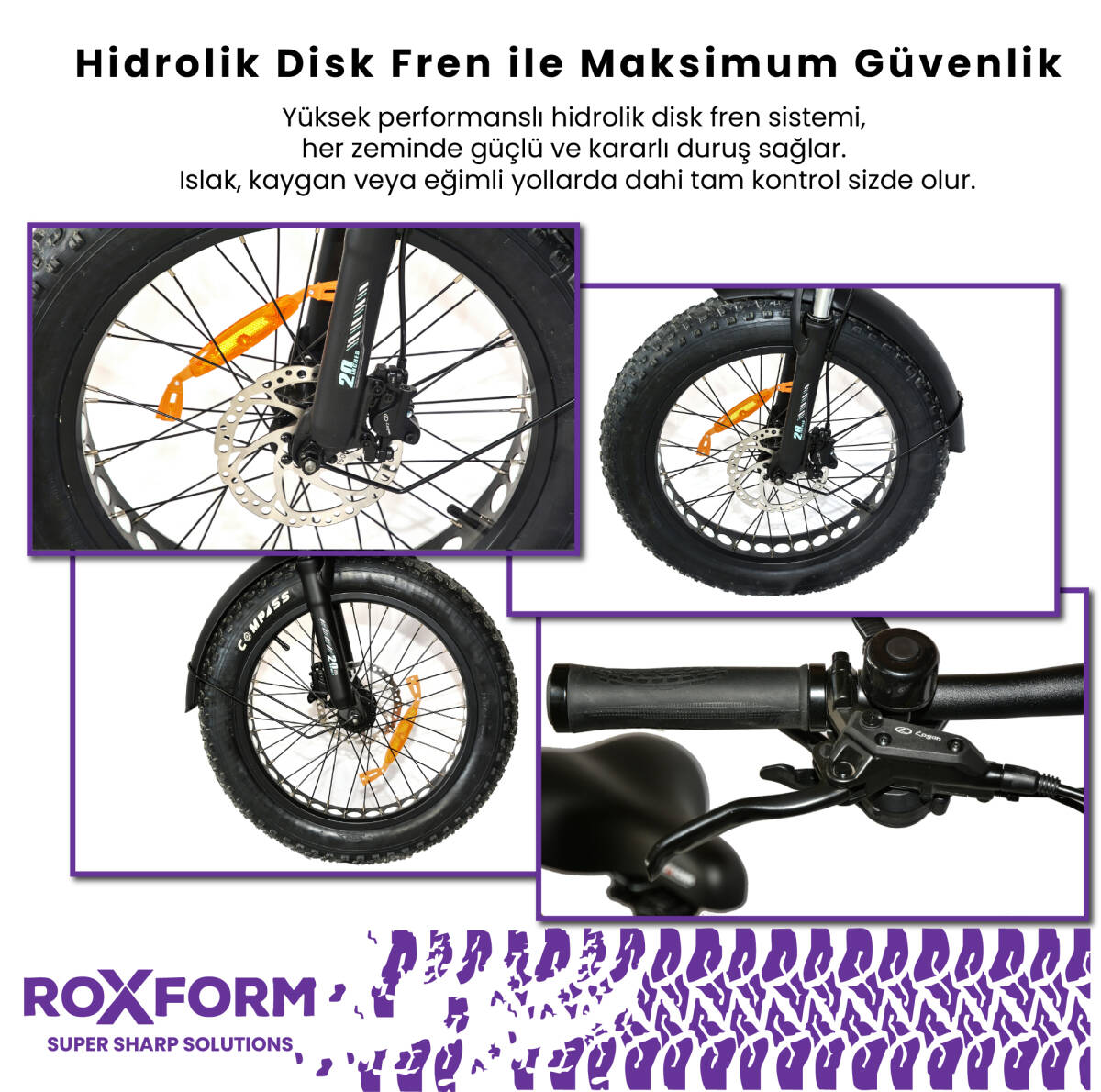 Roxform R-300 Elektrikli Katlanabilir Bisiklet 13AH/15AH Shimano Altus Hidrolik Fren Alüminyum Kadro - 9