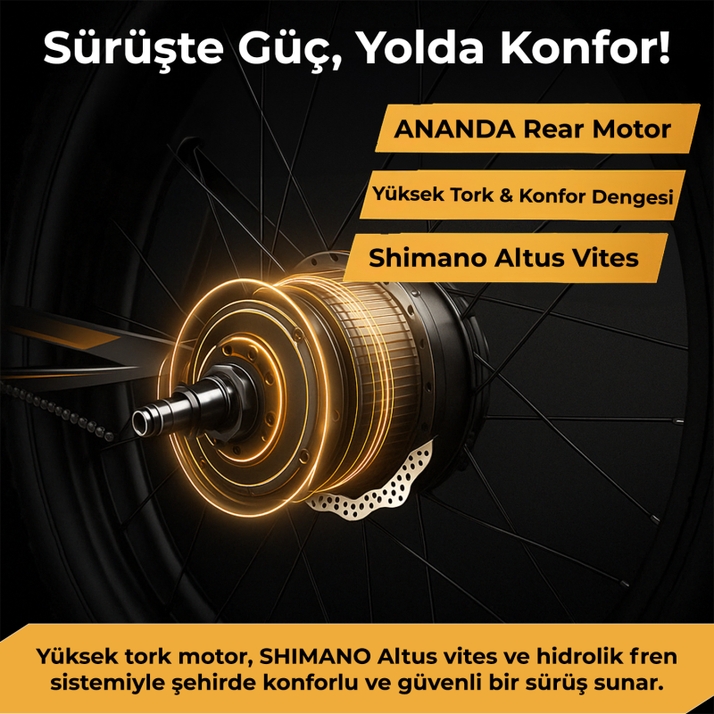 Roxform R-300 Elektrikli Katlanabilir Bisiklet 13AH/15AH Shimano Altus Hidrolik Fren Alüminyum Kadro - 28